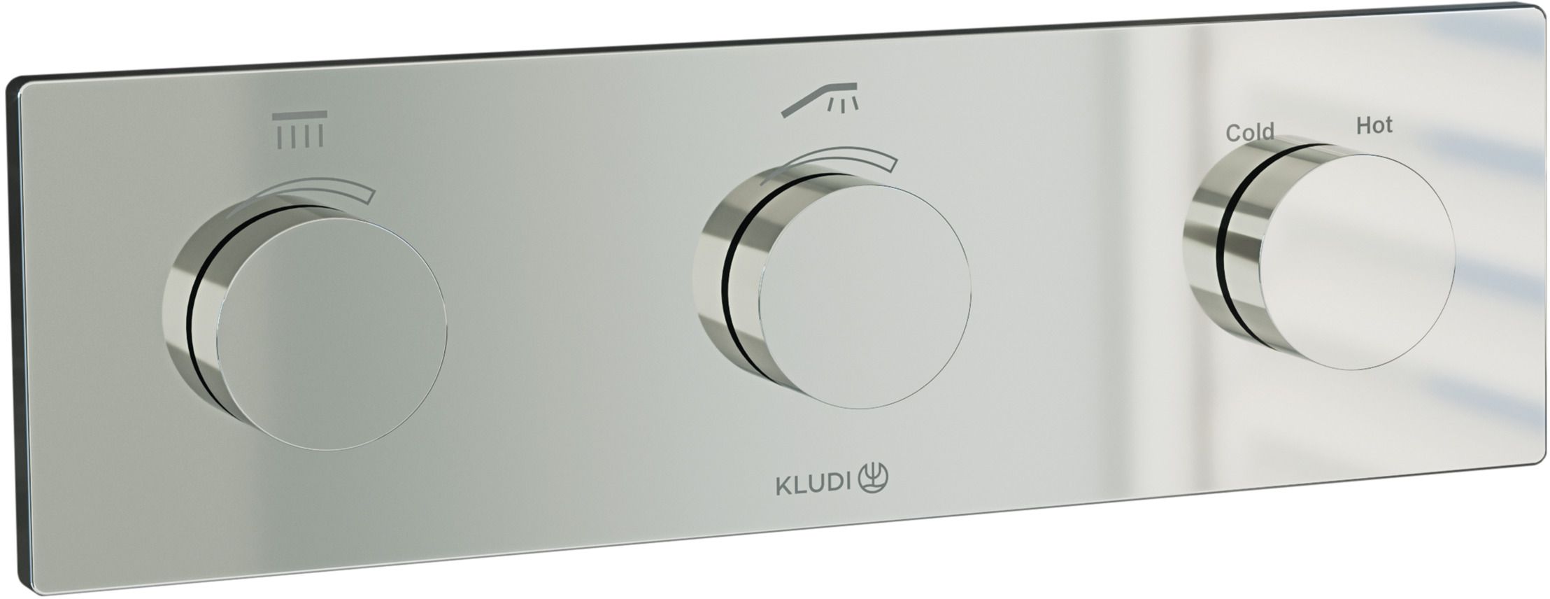 Kludi Pushtronic rubinetto per vasca e doccia da incasso con termostato cromo 3830005-00