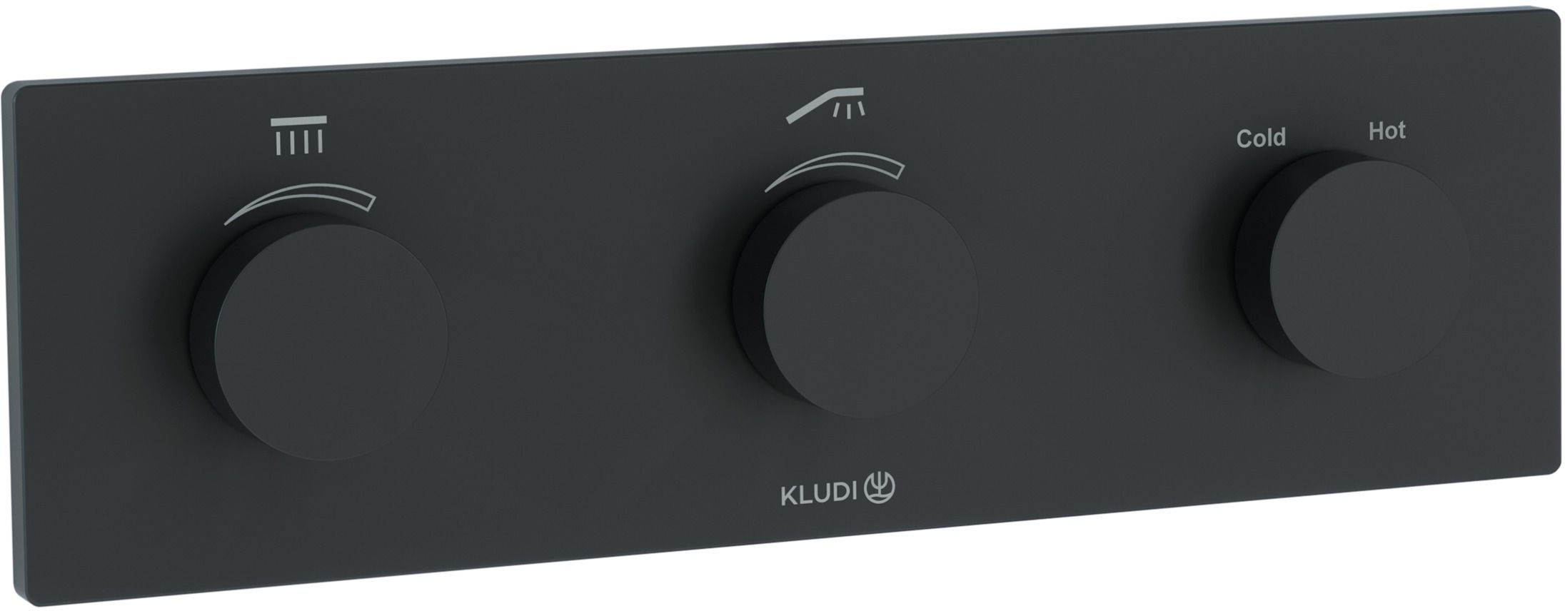 Kludi Pushtronic rubinetto per vasca e doccia da incasso con termostato nero 3830039-00