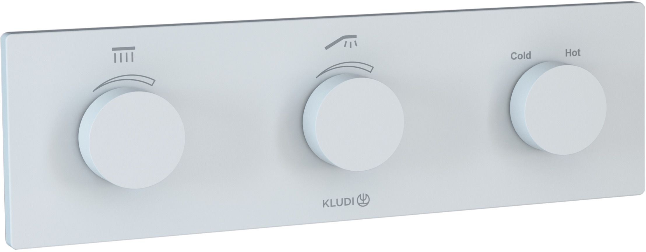 Kludi Pushtronic rubinetto per vasca e doccia da incasso con termostato bianco 3830053-00