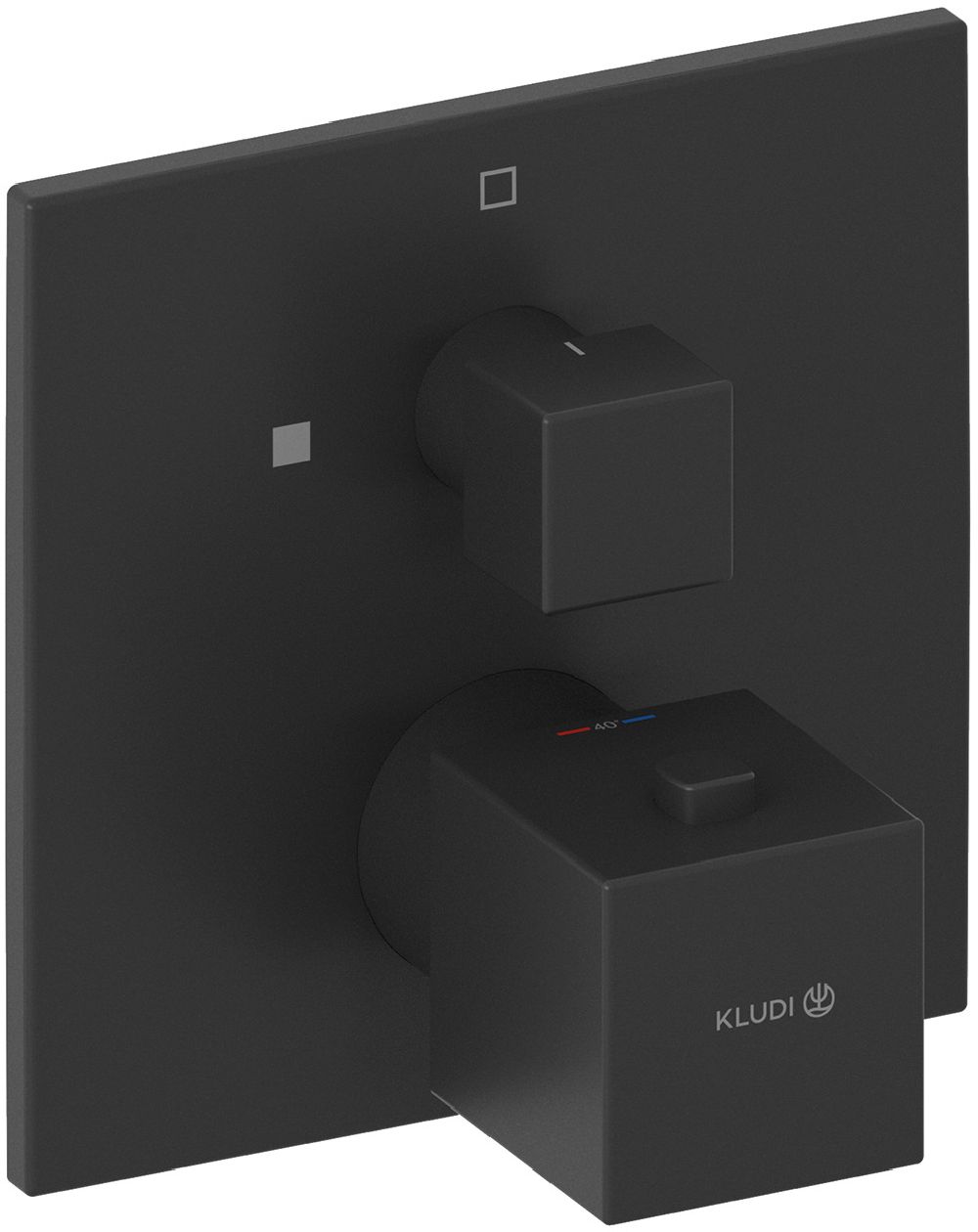Kludi Decus rubinetto per doccia da incasso con termostato nero 548853975