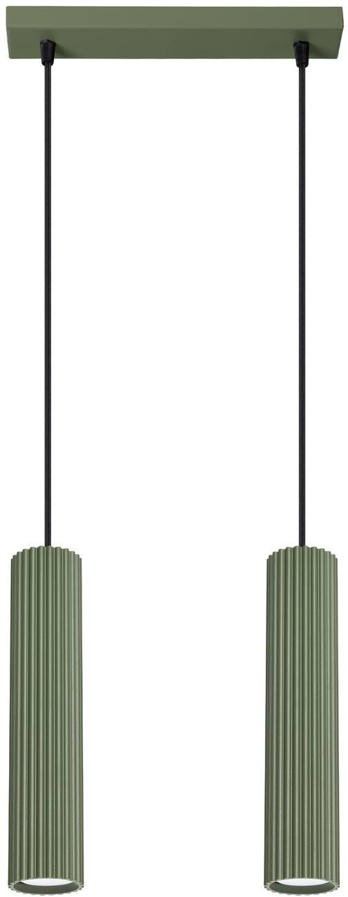 Sollux Lighting Karbon lampada sospesa 2x10 W verde SL.1612
