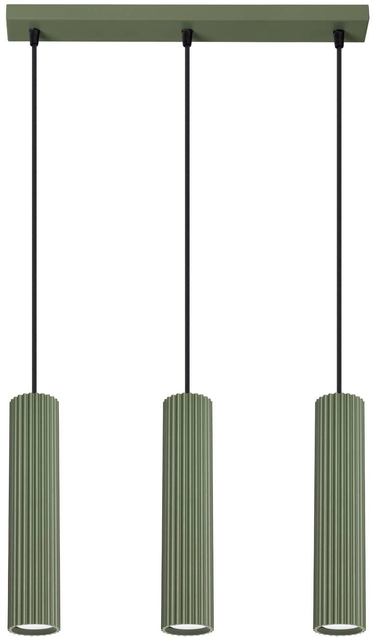 Sollux Lighting Karbon lampada sospesa 3x10 W verde SL.1613