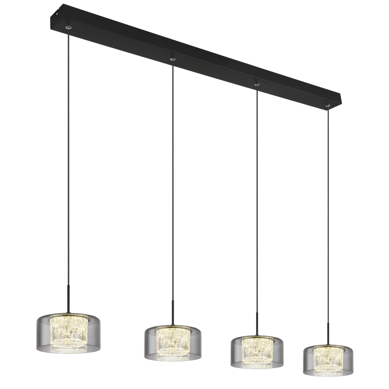 Globo Lighting Fogsy lampada sospesa 4x32 W nero 15634-4
