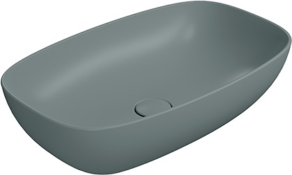 GSI Nubes lavabo 60x38 cm ovale da appoggio opaca 978304