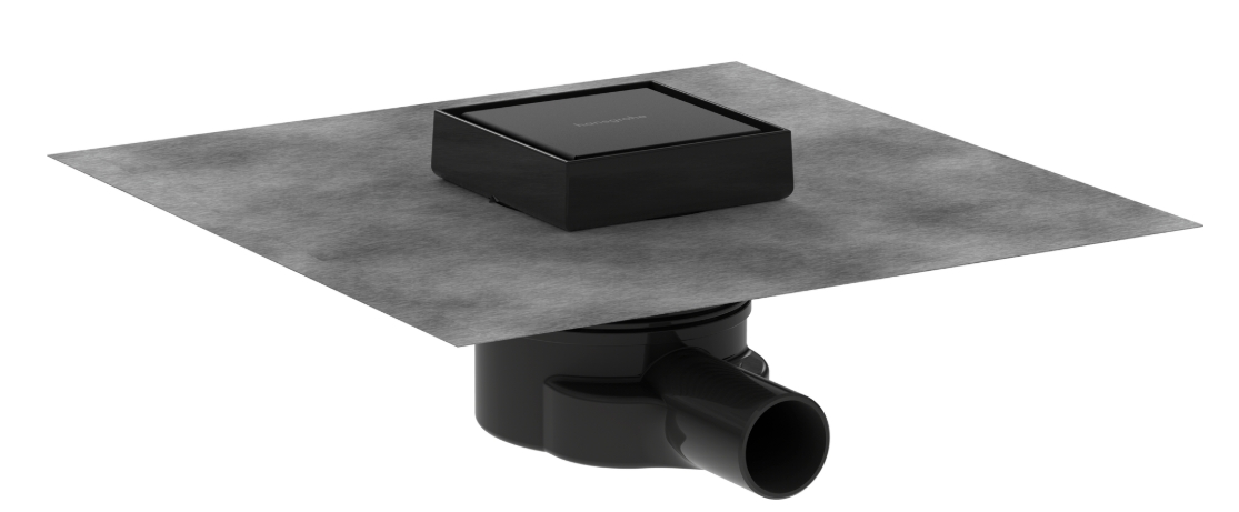 Hansgrohe RainDrain Point scarico per doccia 10 cm nero 56247670