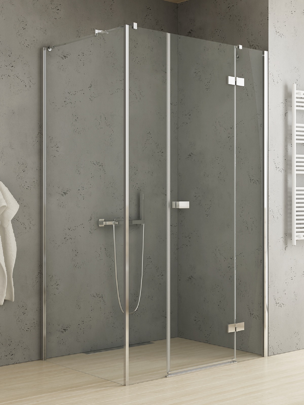 New Trendy Reflexa box doccia 150x90 cm rettangolare cromo lucida/vetro trasparente EXK-5094