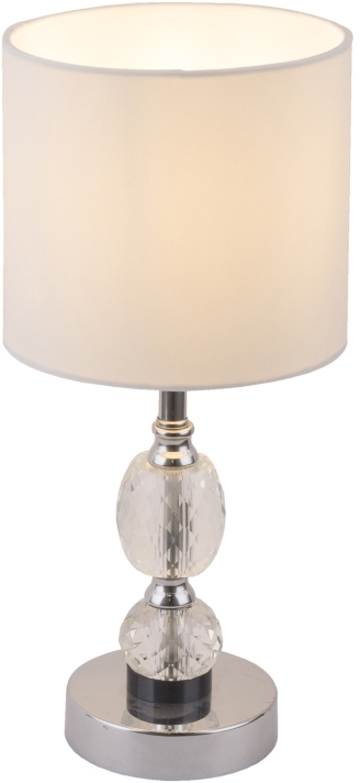 Globo Lighting Bronn lampada da tavolo 1x40 W bianco-cromo 24136T
