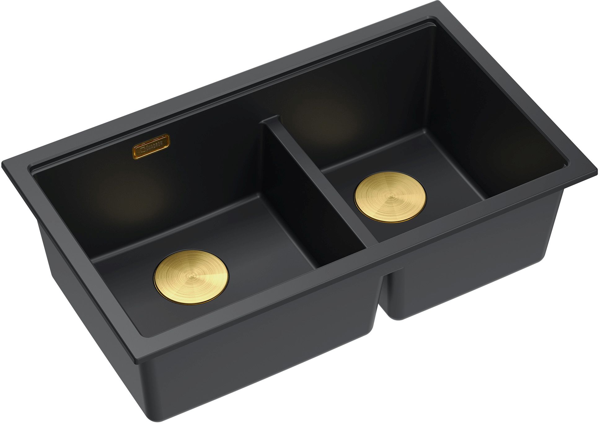 Quadron Logan lavello graniteq 76x45 cm nero HQL7645U7_PVDG1_U