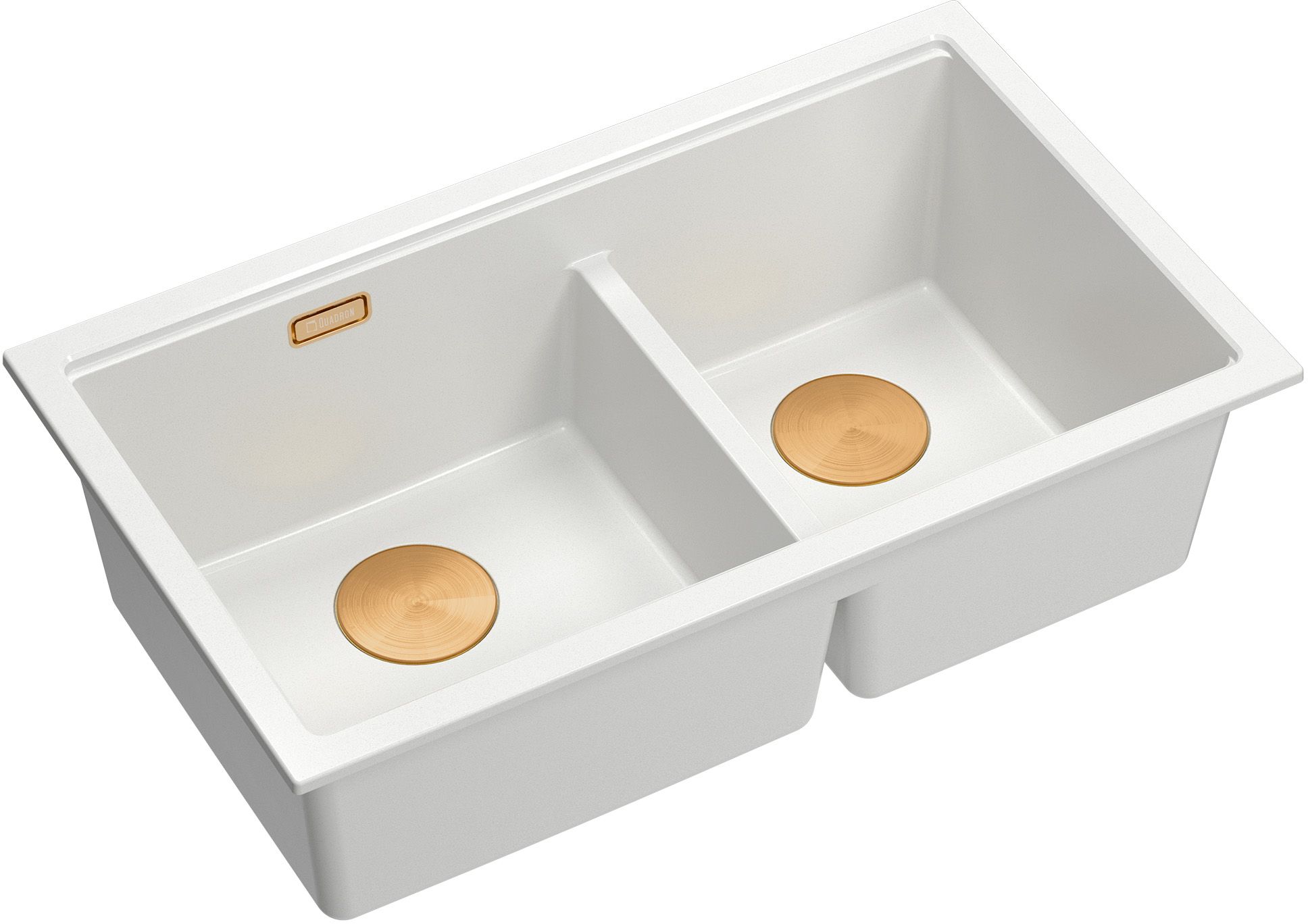 Quadron Logan lavello graniteq 76x45 cm bianco HQL7645U1_PVDC1_U