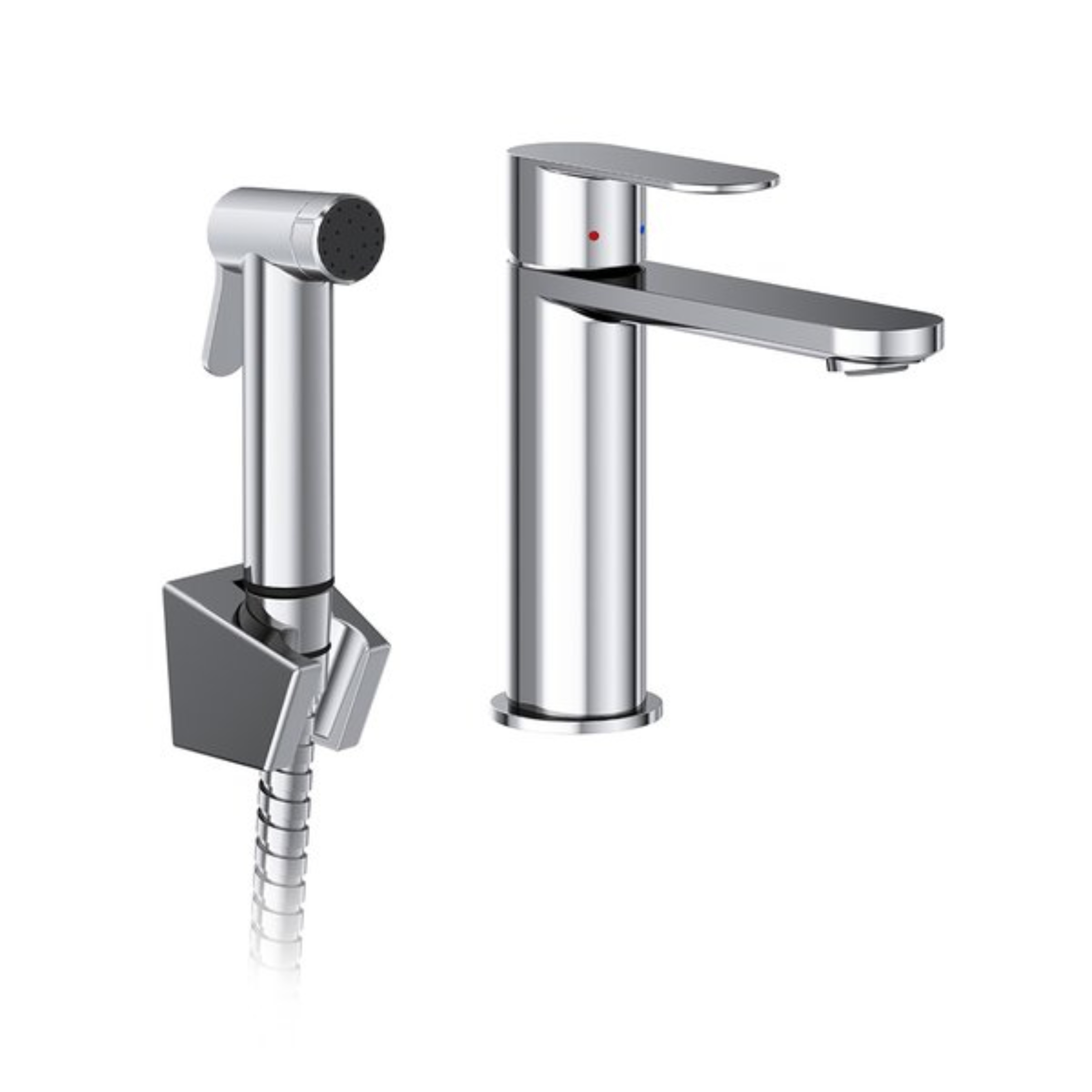 Ravak Chrome II rubinetto per lavabo con doccetta bidet verticale cromo X070450