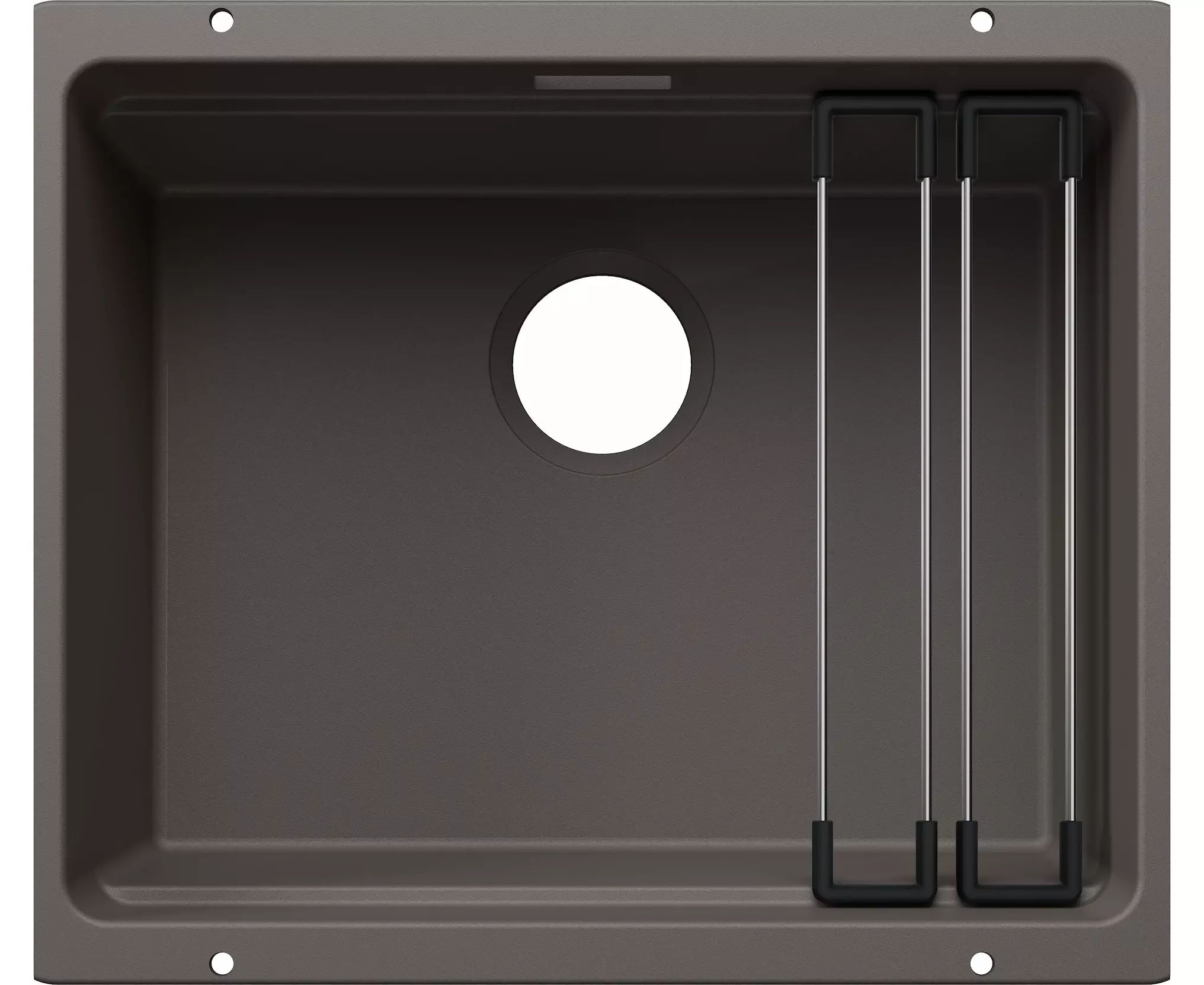 Blanco Etagon 500-U lavello in granito 53x46 cm grigio/grafite/inox 527755