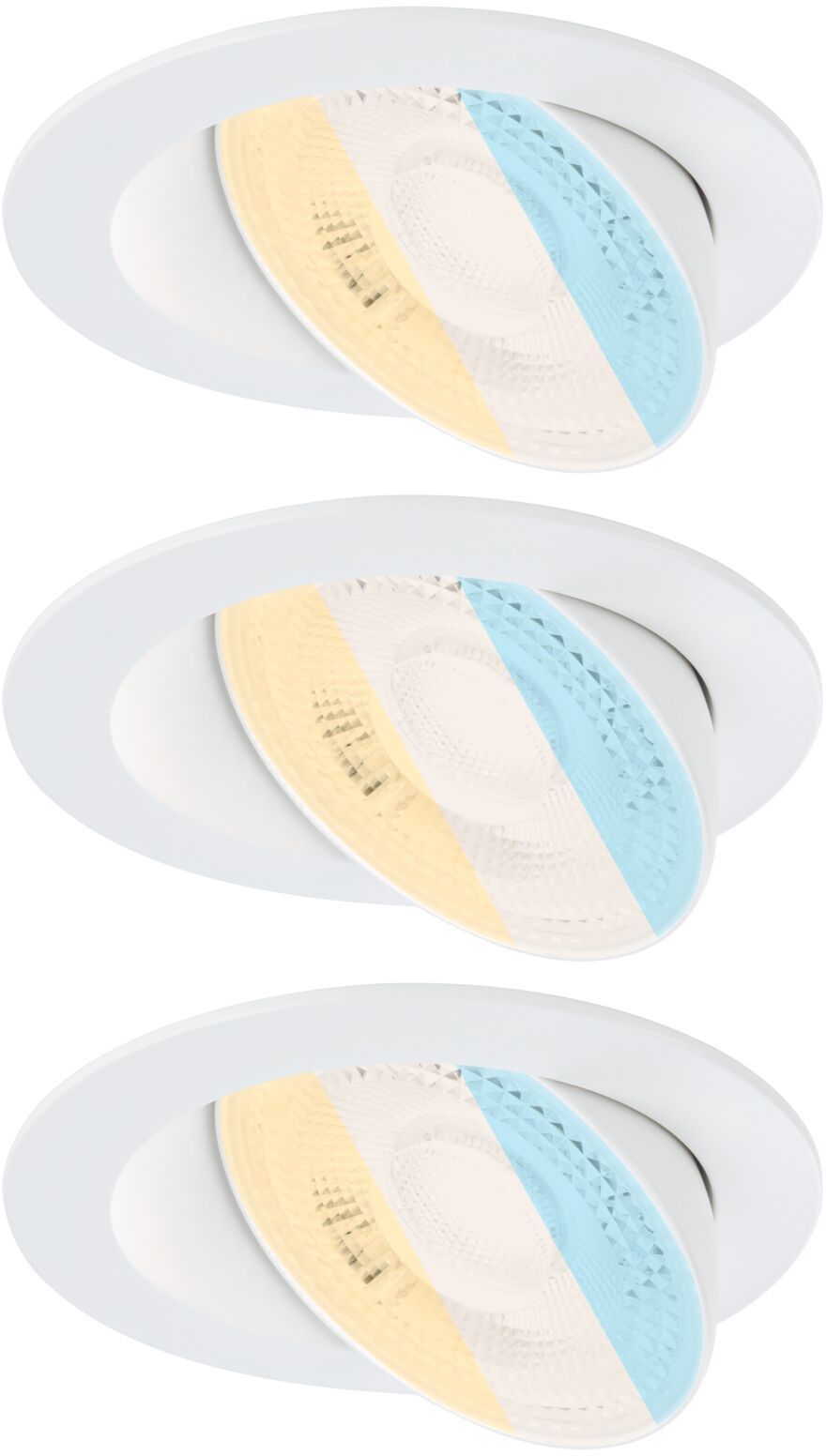 Paulmann Anmus lampada da incasso 3x5 W bianco 92254