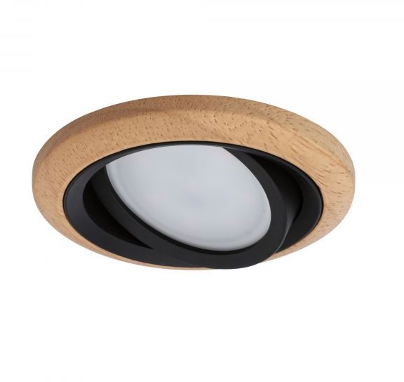 Paulmann Lanati lampada da incasso 1x6 W nero 92238