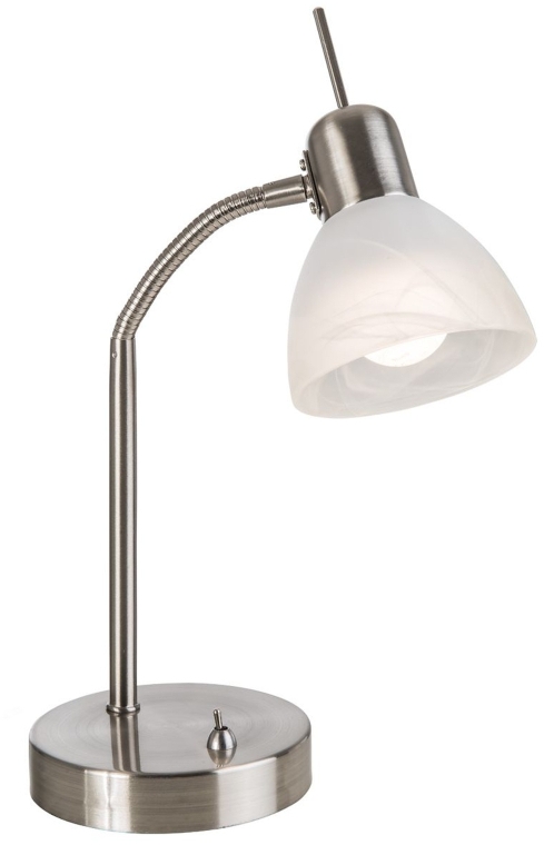 Globo Lighting Daytona lampada da tavolo 1x5 W bianco-nichel 518901016X