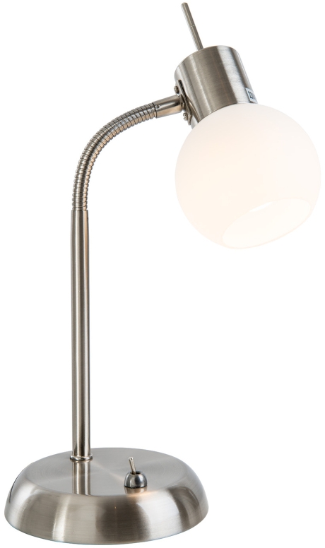 Globo Lighting Loxy lampada da scrivania 1x5 W bianco-nichel 571601016X