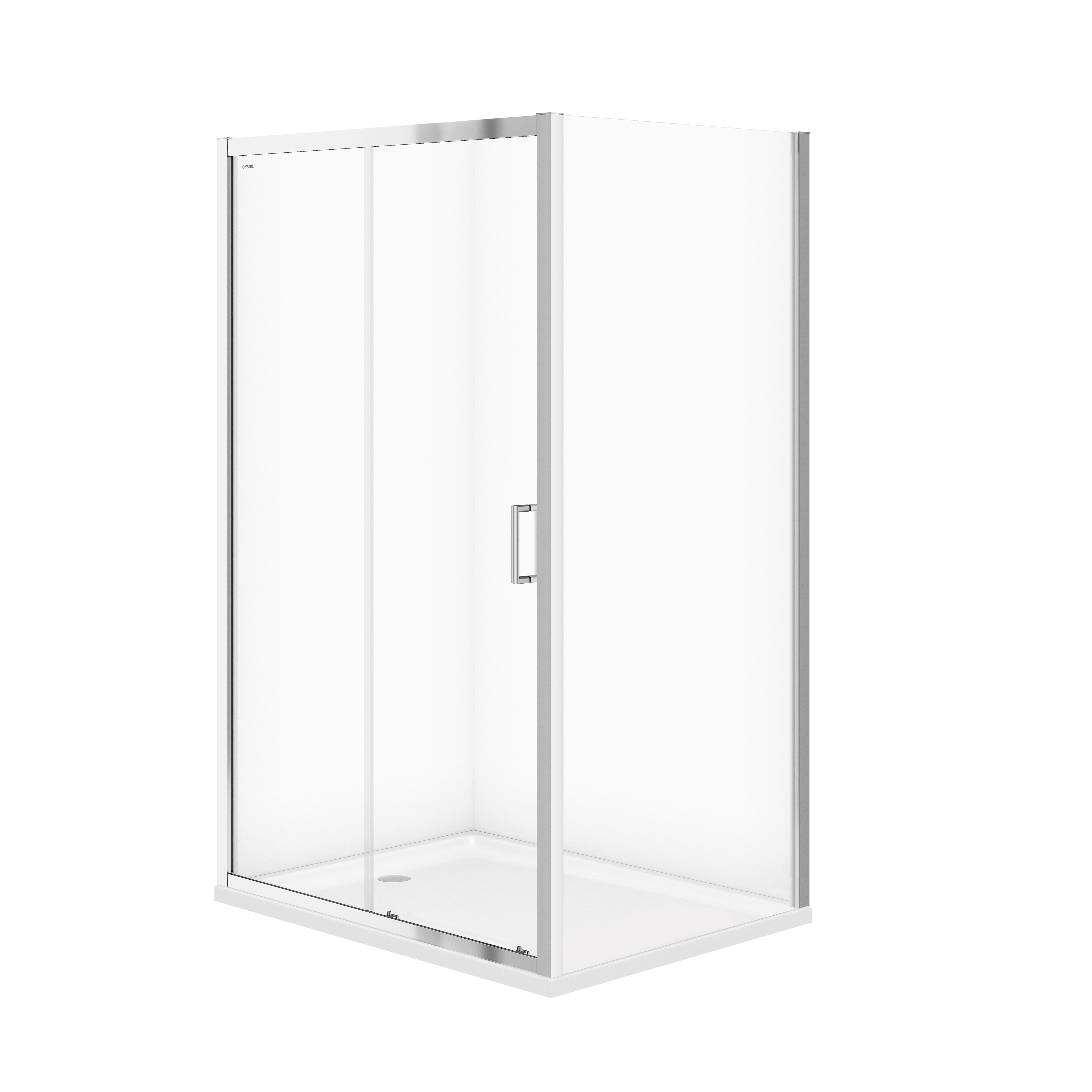 Cersanit Iva box doccia con piatto doccia 120x90 cm rettangolare cromo lucida/vetro trasparente S601-248