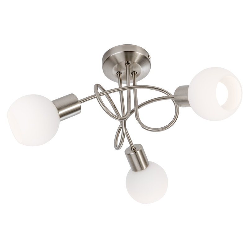 Globo Lighting Loxy lampada sospesa 3x14.5 W bianco-nichel 671603016X