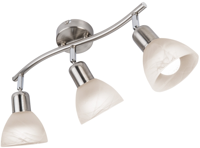 Globo Lighting Daytona lampada da parete 3x5 W bianco-nichel 818903016X