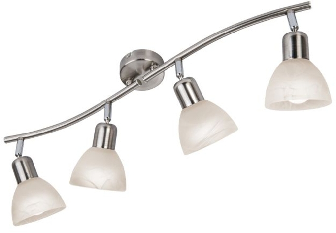 Globo Lighting Daytona lampada da parete 4x5 W bianco-nichel 818904016X