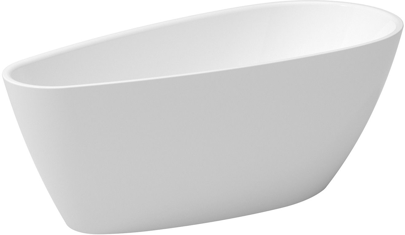 Besco Goya vasca da bagno freestanding 160x73 cm ovale bianco #WAS-160-GGR
