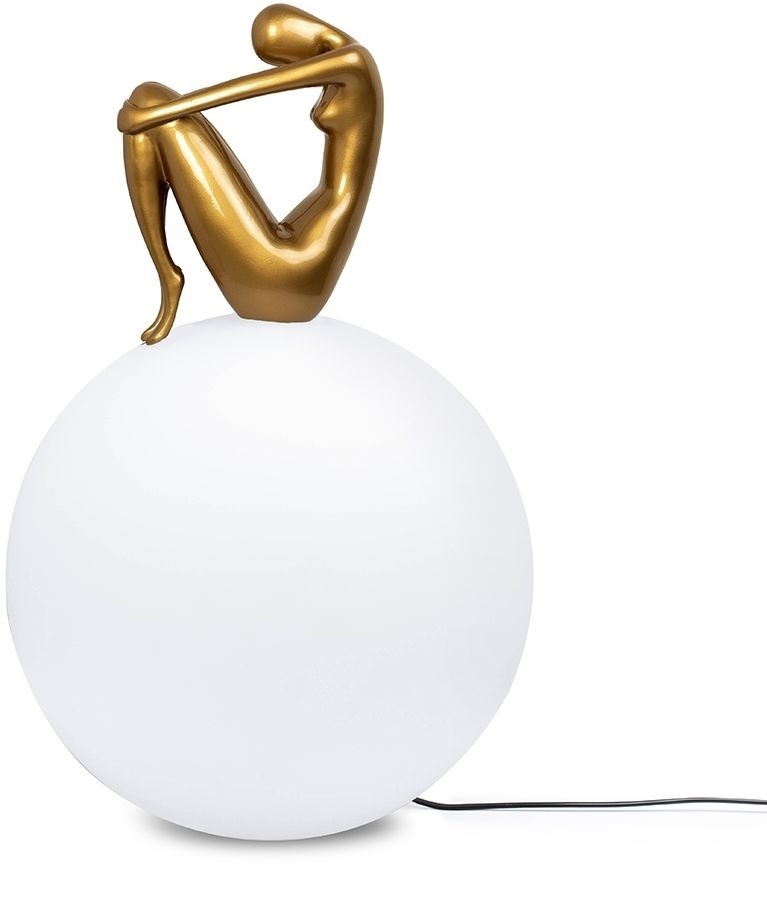 Moosee Uomo lampada da terra 1x40 W bianco-oro MSE1501100430