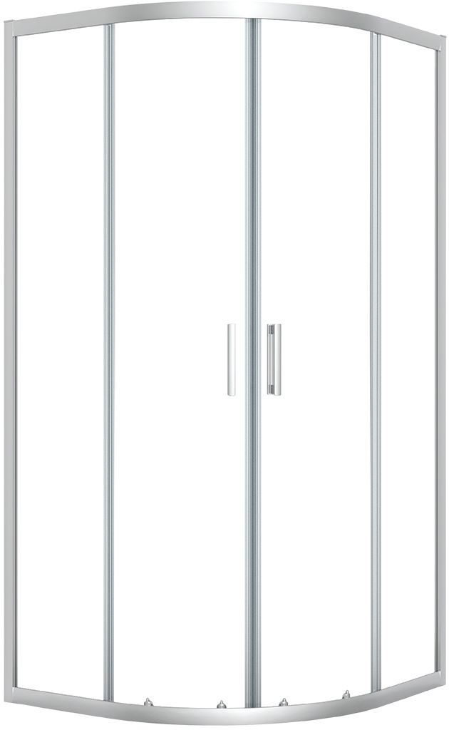 Laveo Bresso box doccia 90x90 cm semicircolare cromo lucida/vetro trasparente JKD_096Z