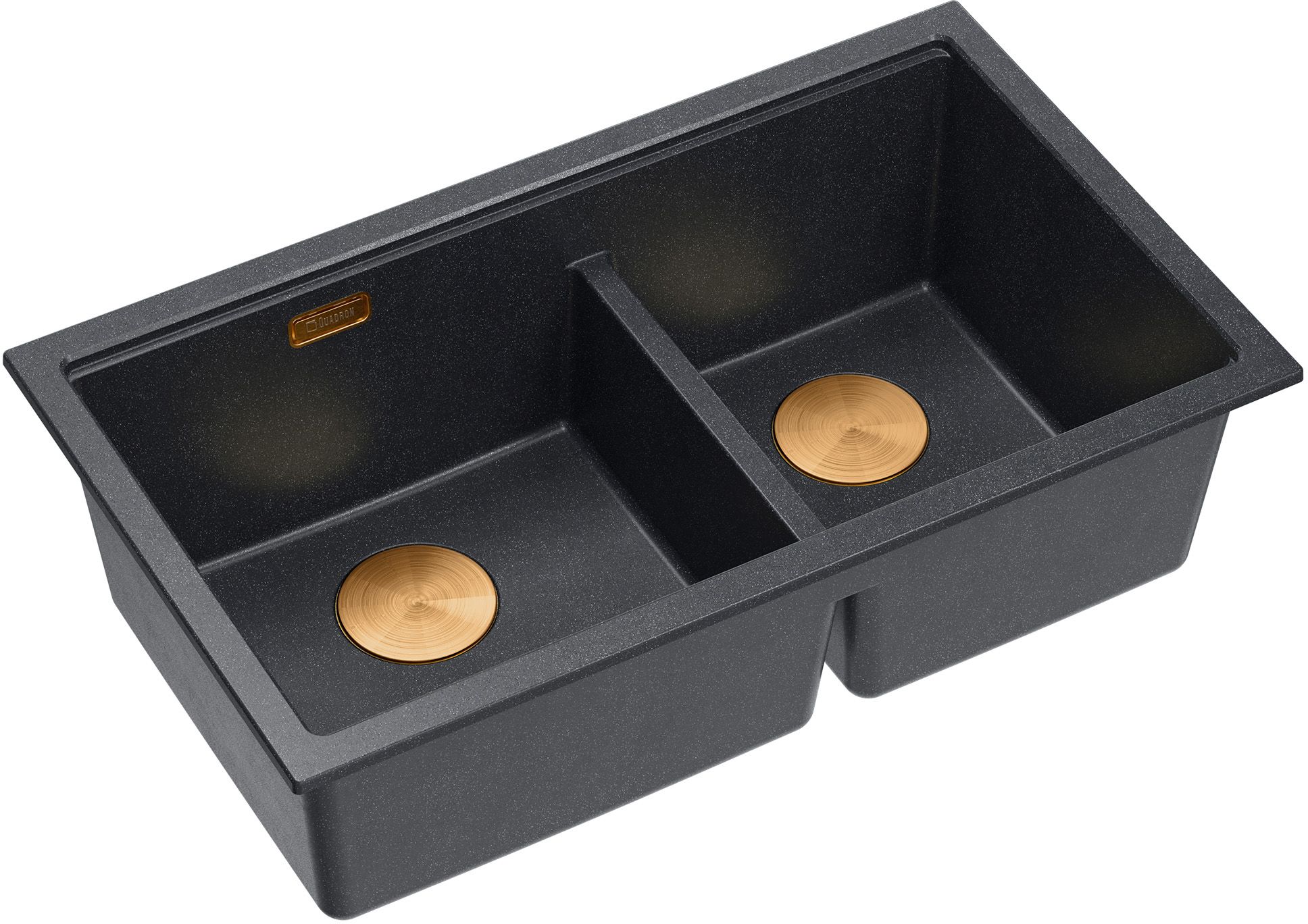 Quadron Logan lavello graniteq 76x45 cm nero HQL7645U8_PVDC1_U