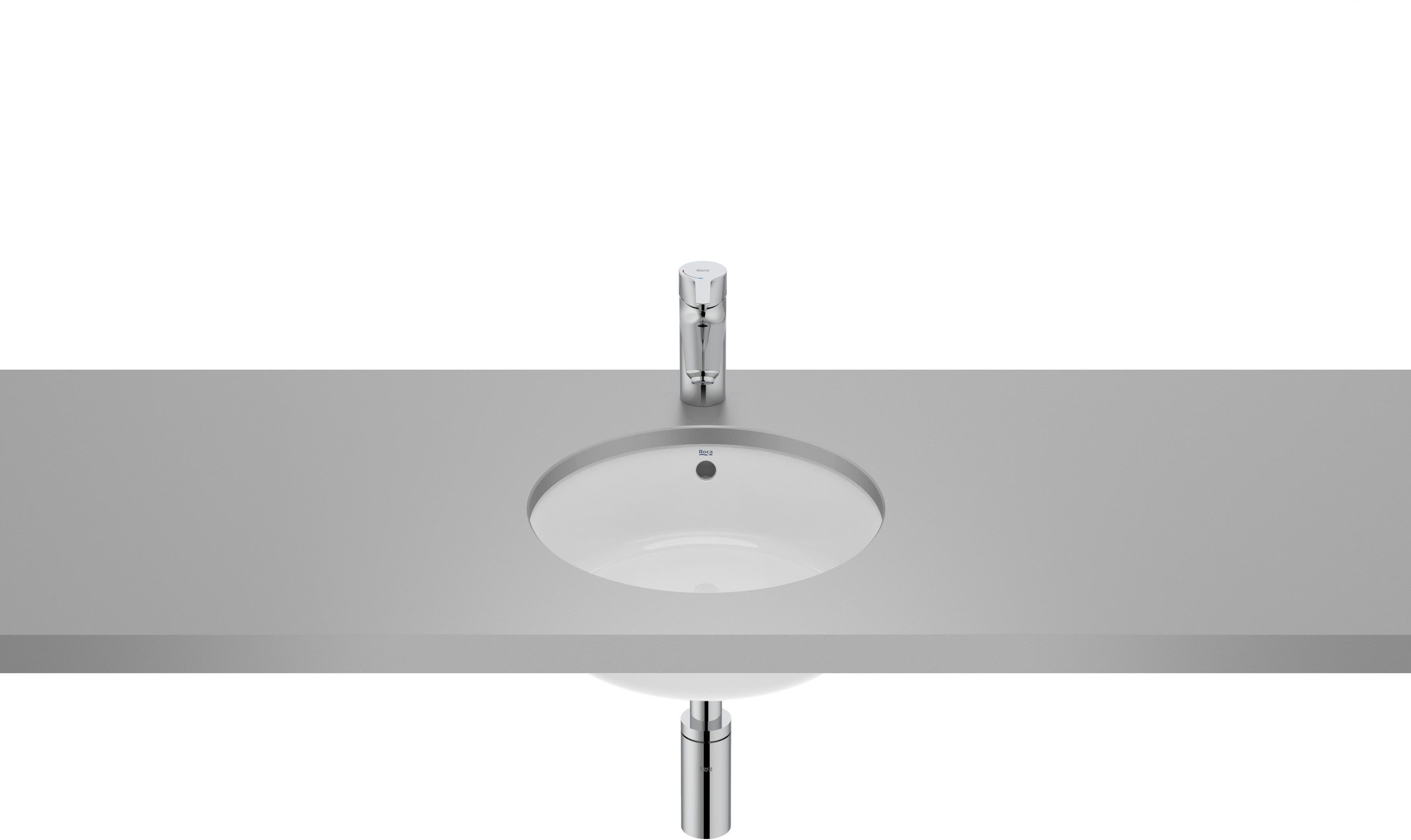 Roca Gap lavabo 35x35 cm rotonda sottopiano bianco A3270YBS00