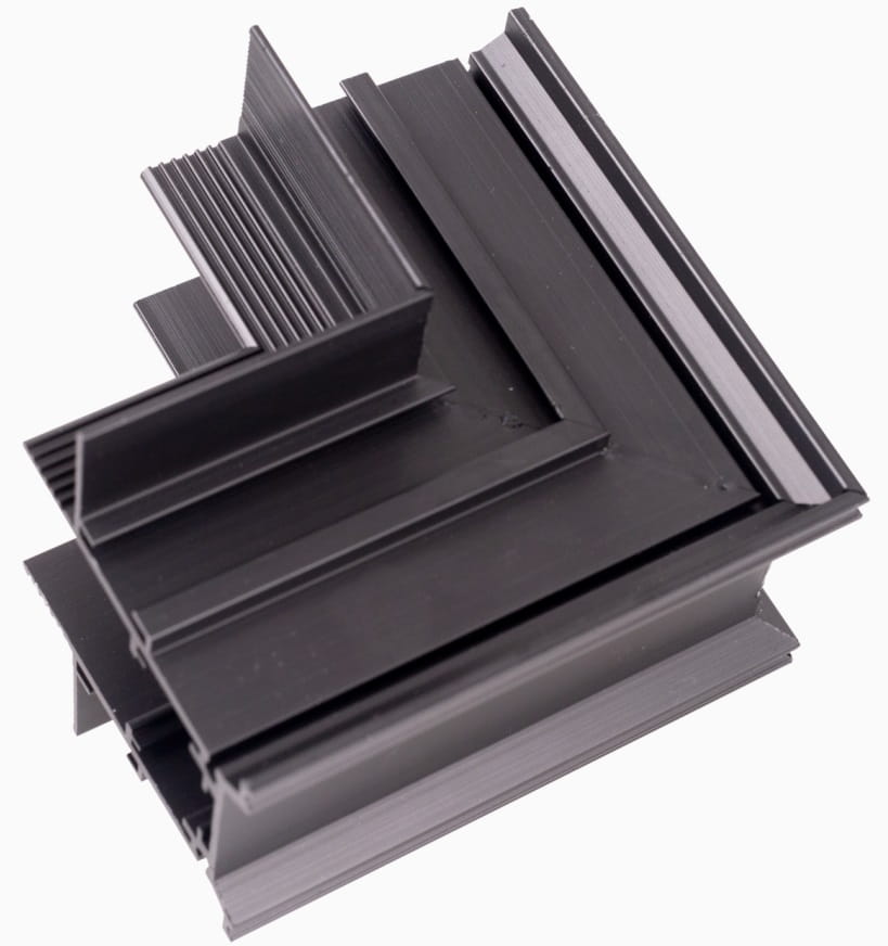 MaxLight Magnetic profilo angolare x W nero MT0010