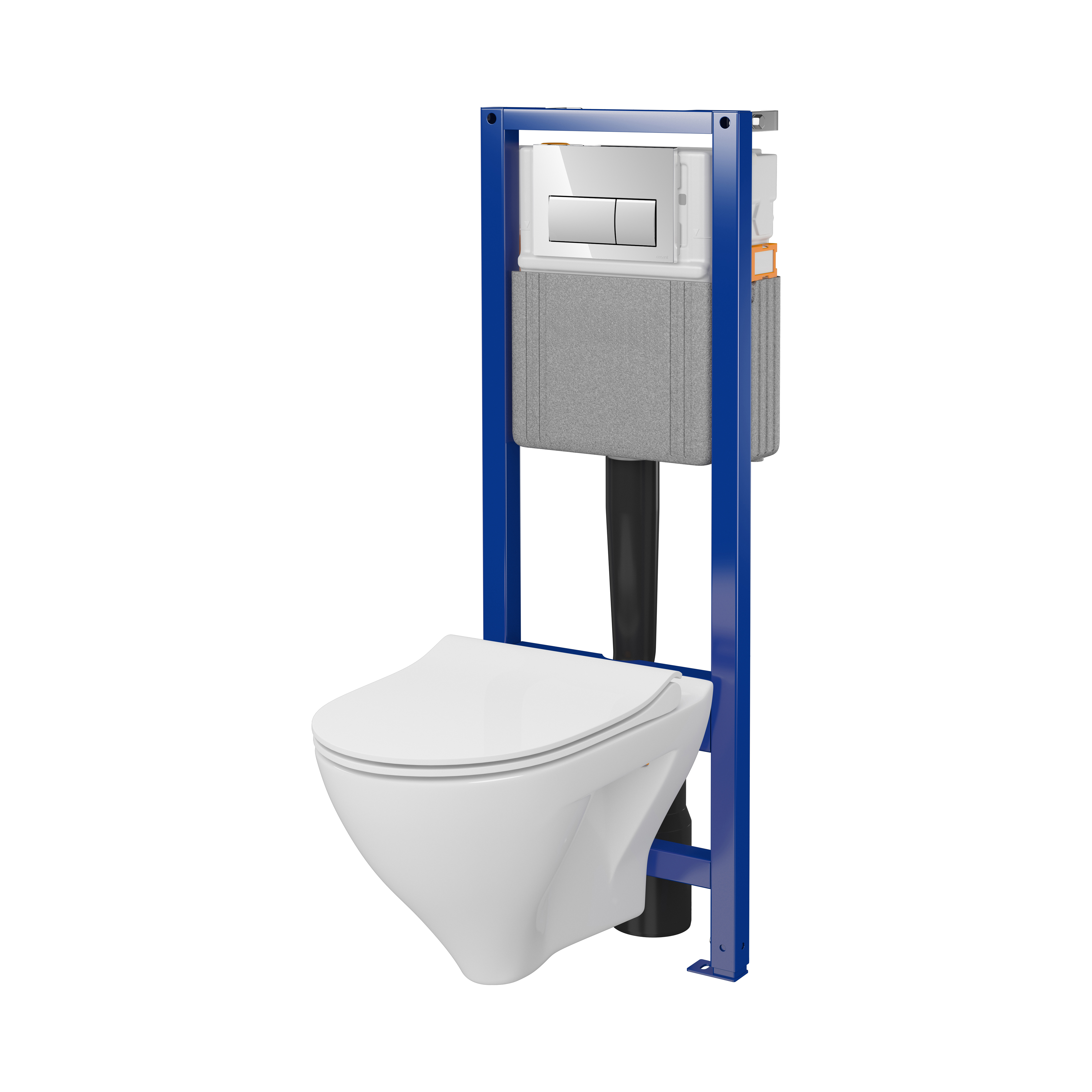 Cersanit Mille set modulo di installazione, vaso wc e placca di comando S701-780