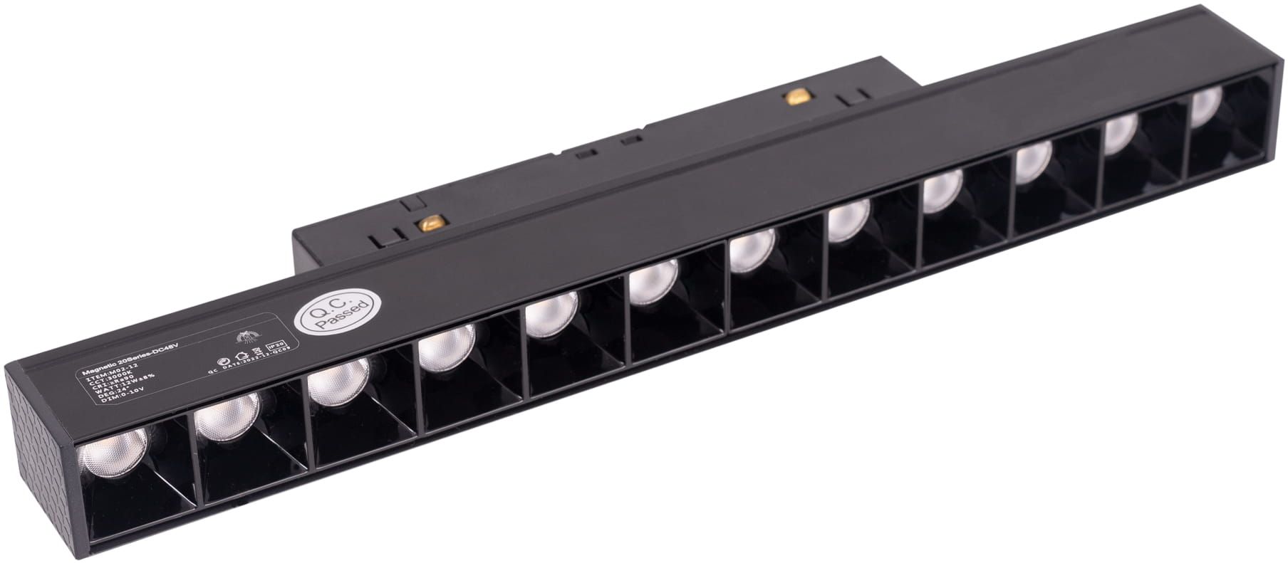 MaxLight Magnetic lampada magnetica 1x12 W nero M0004D