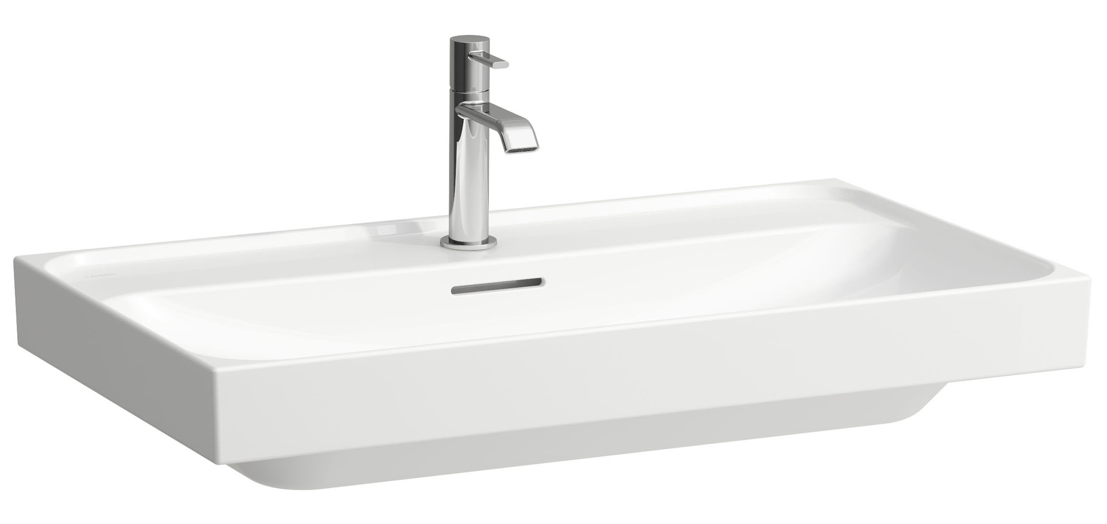 Laufen Meda lavabo 80x46 cm rettangolare a parete-da mobile bianco opaca H8101177571041