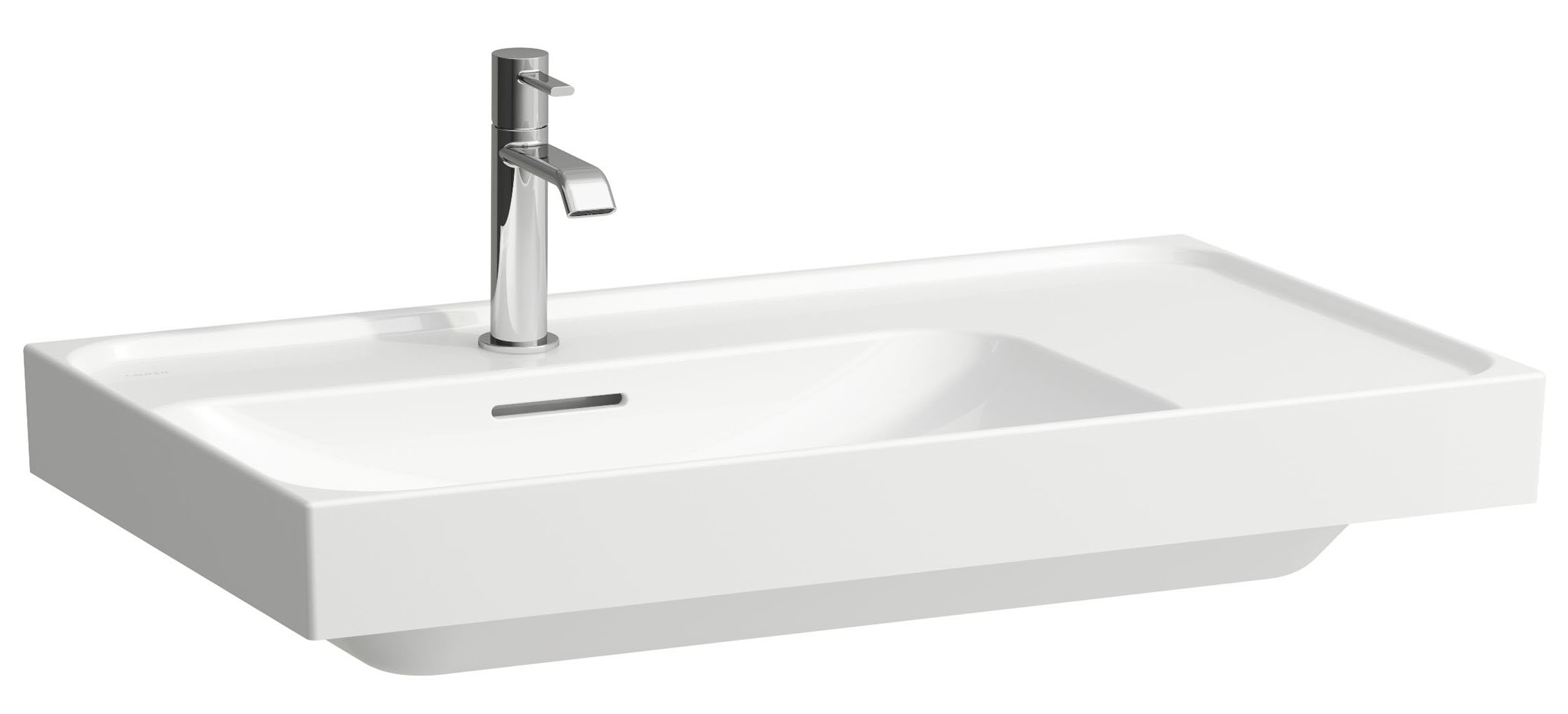 Laufen Meda lavabo 80x46 cm rettangolare a parete-da mobile bianco opaca H8171167571041