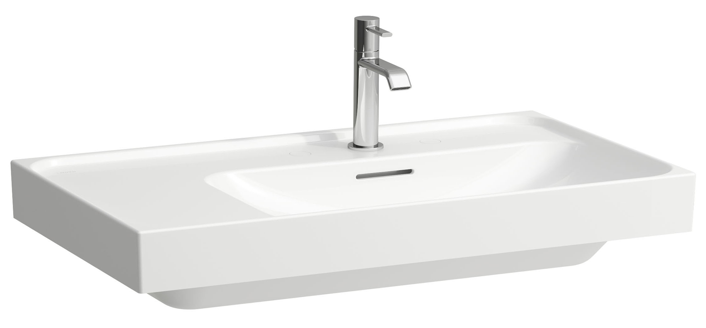 Laufen Meda lavabo 80x46 cm rettangolare a parete-da mobile bianco opaca H8171157571041