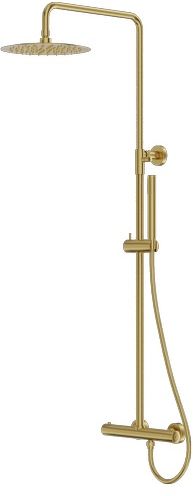 LaVita Orion set doccia a parete con termostato con soffione oro 5900378341659