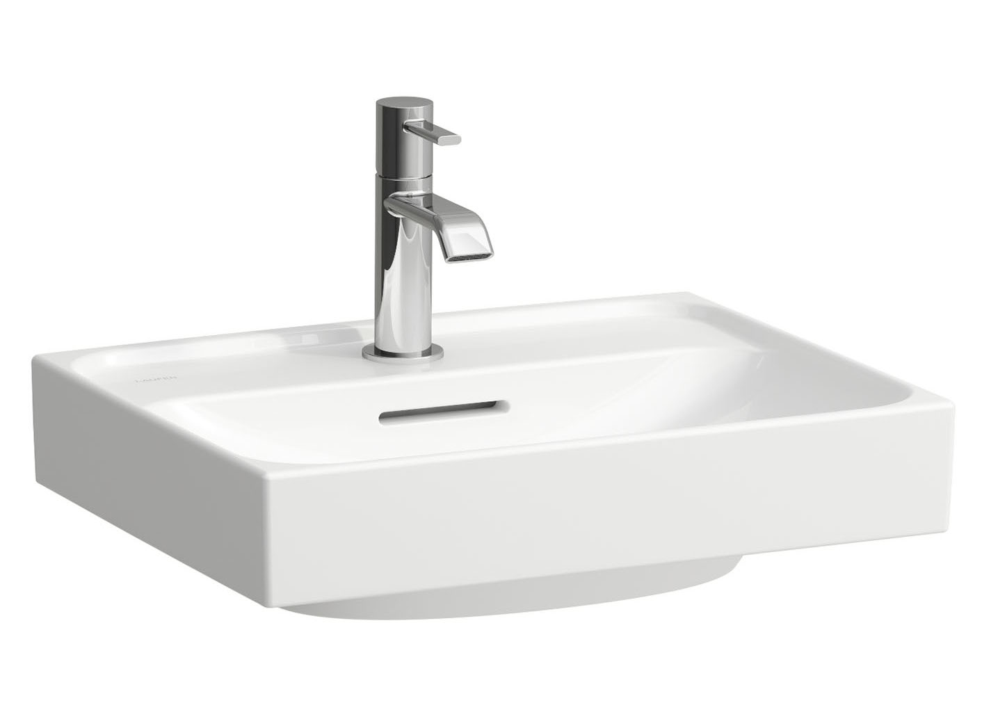 Laufen Meda lavabo 45x35 cm rettangolare a parete bianco opaca H8161117571041