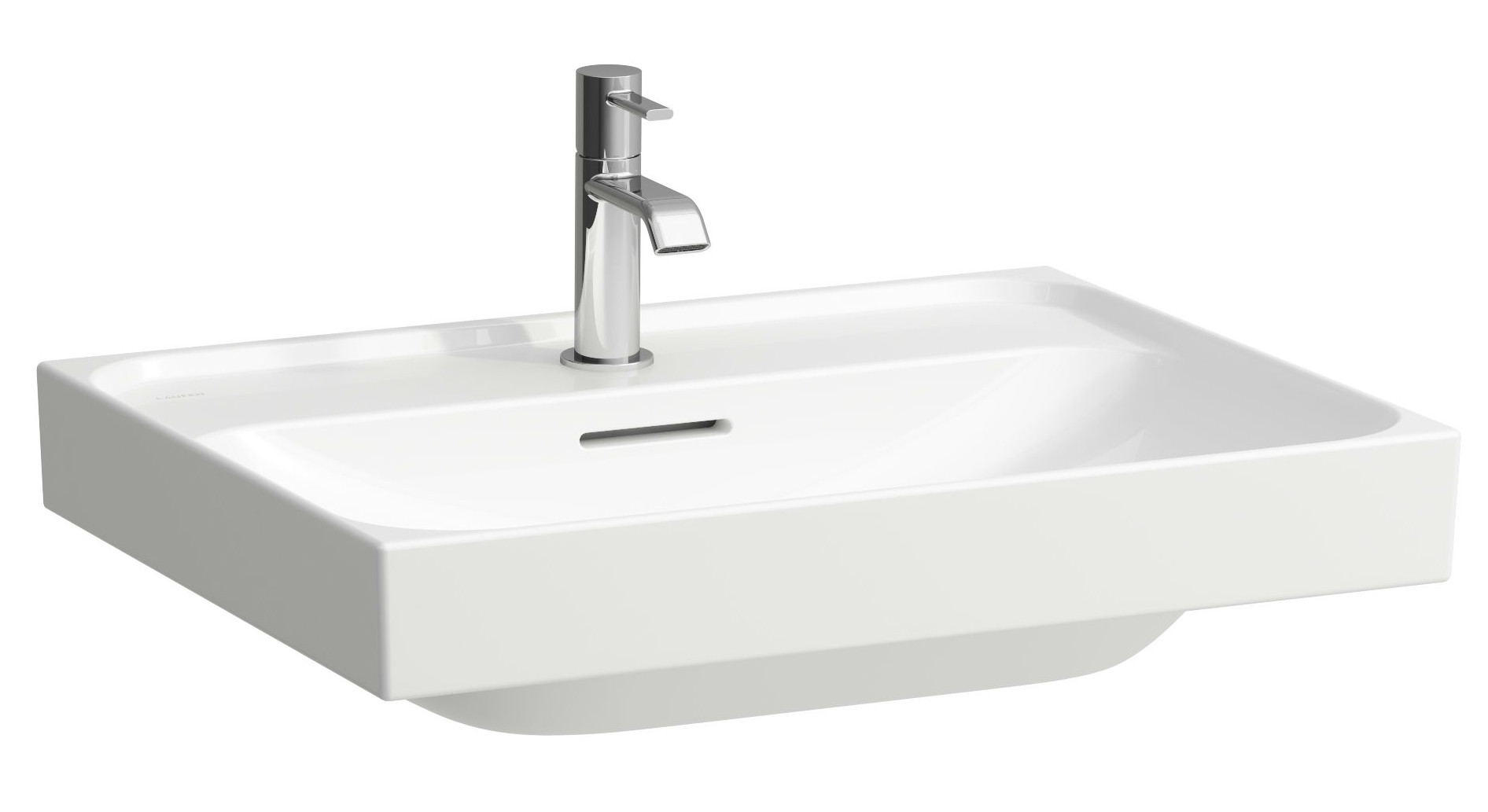 Laufen Meda lavabo 60x46 cm rettangolare a parete bianco H8161134001091