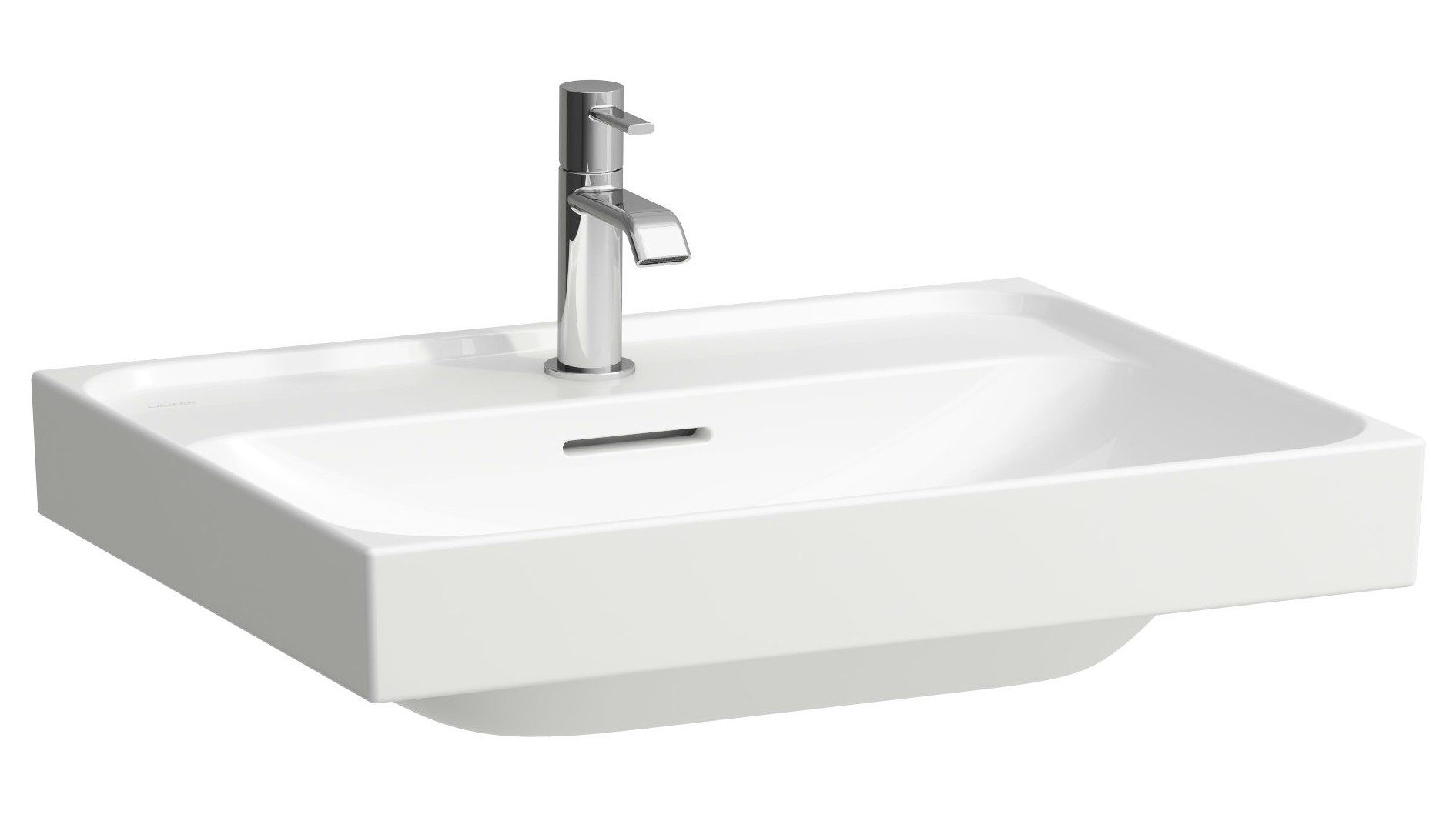 Laufen Meda lavabo 60x46 cm rettangolare a parete-da mobile bianco lucida H8101134001091