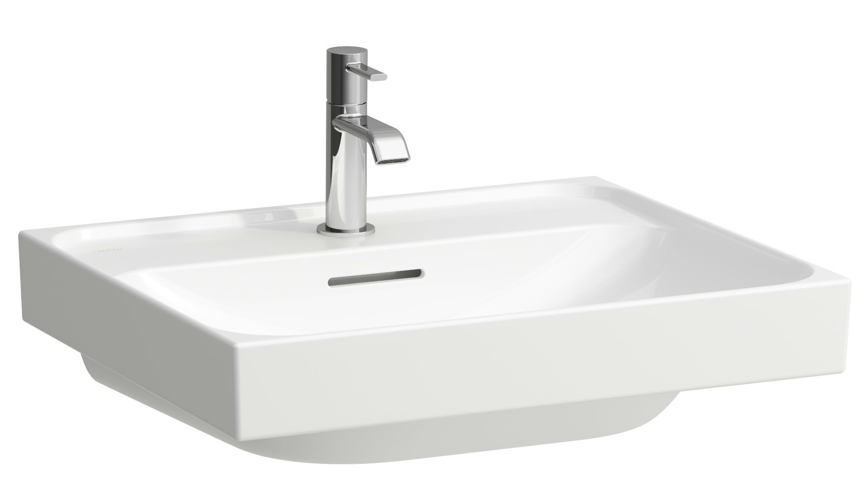 Laufen Meda lavabo 55x46 cm rettangolare a parete bianco lucida H8161124001091