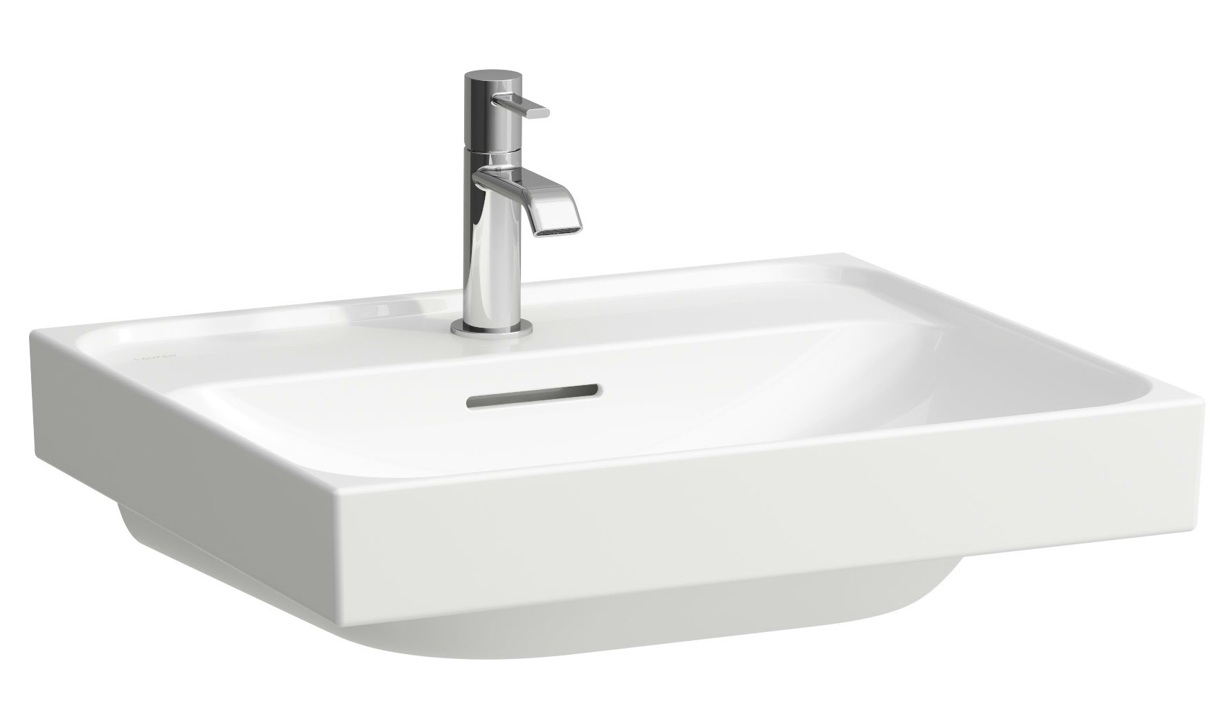 Laufen Meda lavabo 55x46 cm rettangolare a parete bianco lucida H8161124001041