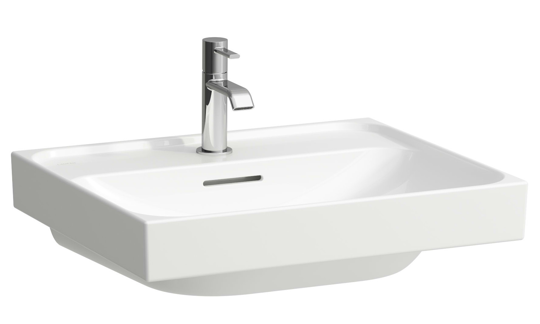 Laufen Meda lavabo 55x46 cm rettangolare a parete-da mobile bianco lucida H8101124001091