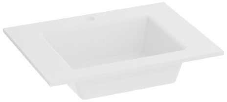 LaVita Tulsa lavabo 61x46.5 cm rettangolare da mobile bianco 5900378335047
