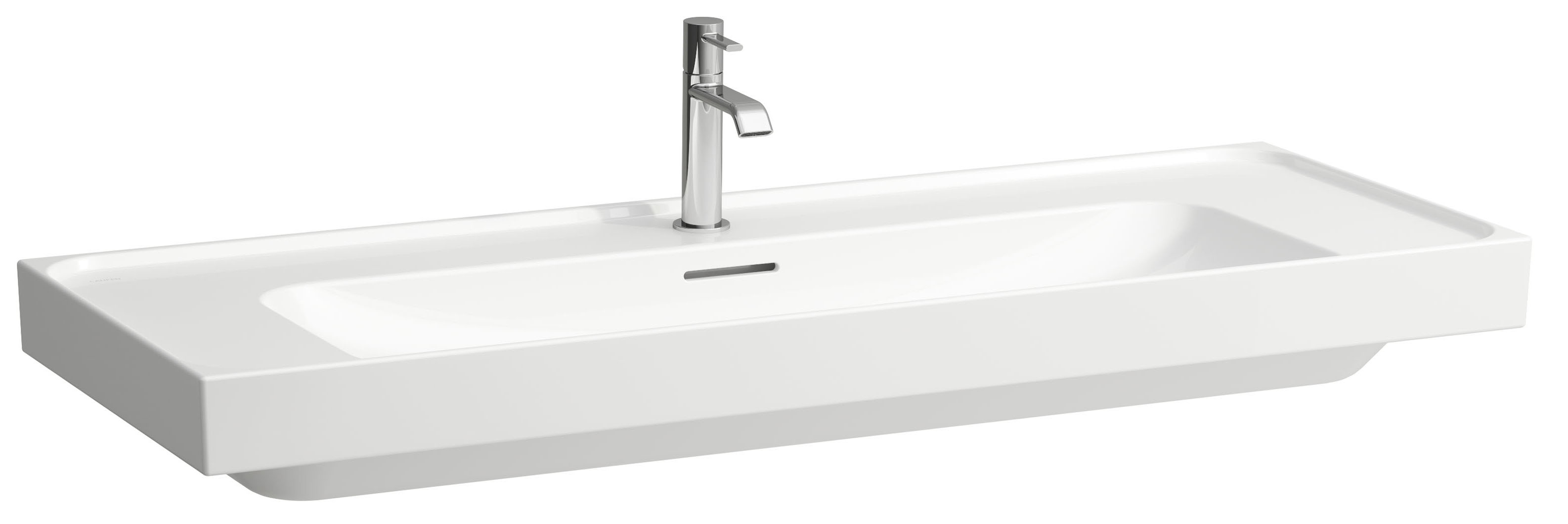 Laufen Meda lavabo 120x46 cm rettangolare a parete-da mobile bianco lucida H8141110001091