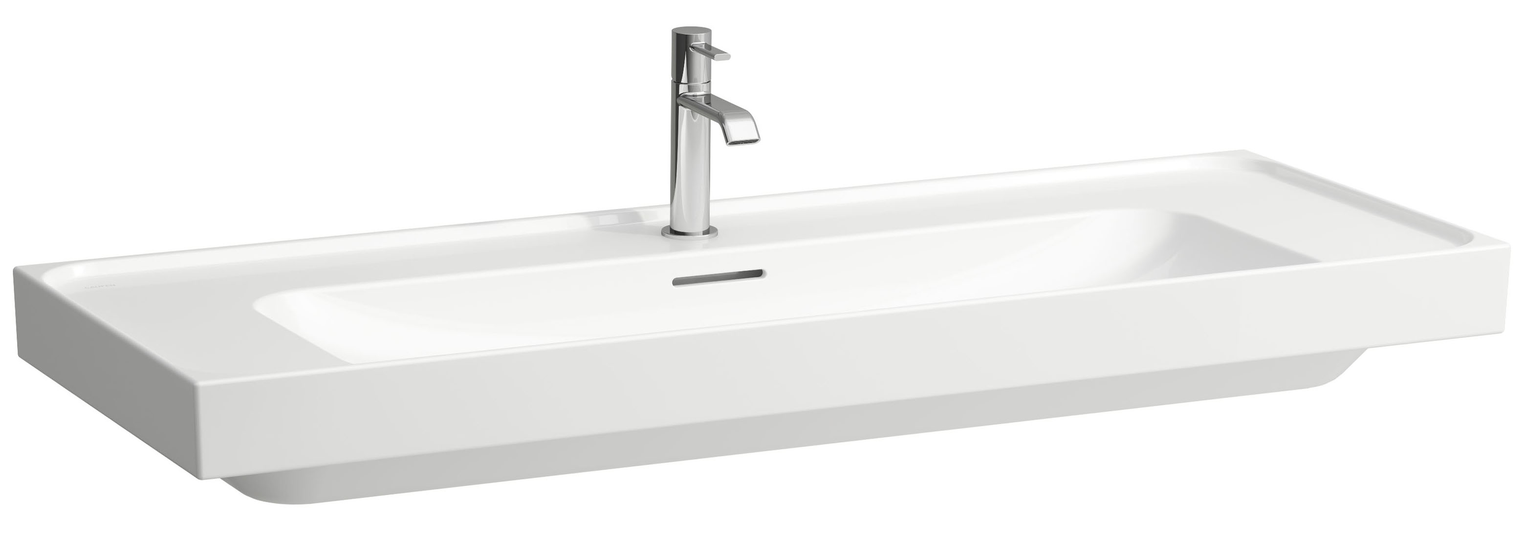 Laufen Meda lavabo 120x46 cm rettangolare a parete-da mobile bianco lucida H8141110001071
