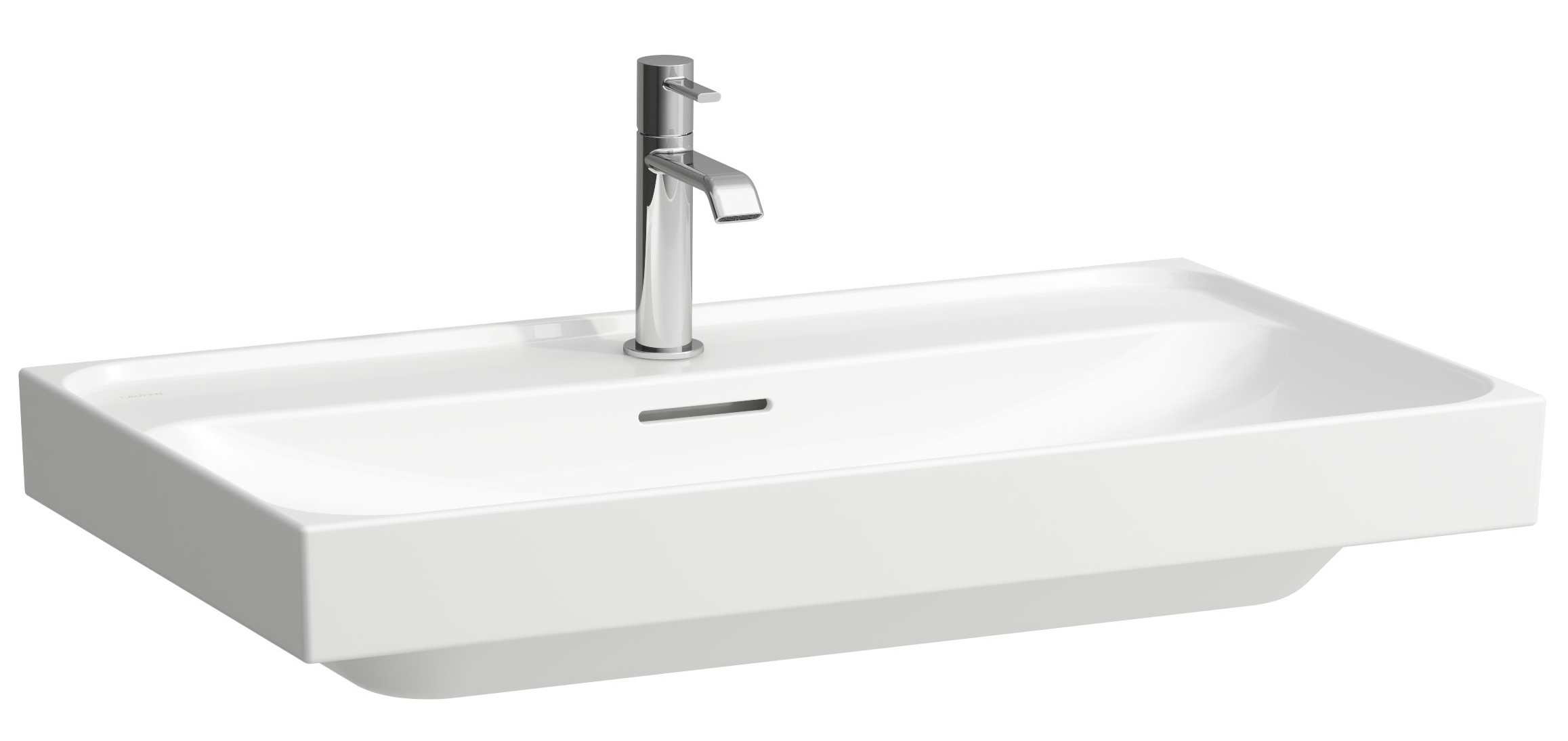Laufen Meda lavabo 80x46 cm rettangolare a parete-da mobile bianco H8101170001041