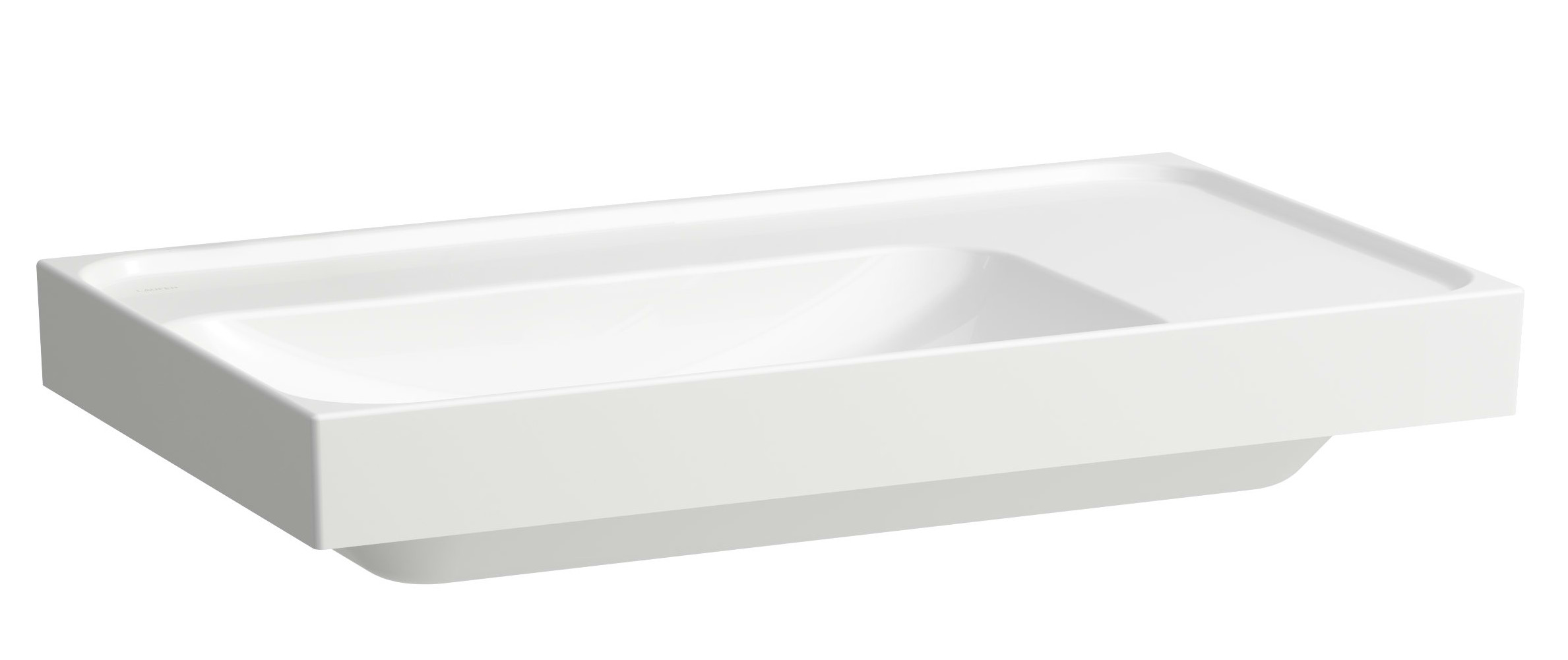 Laufen Meda lavabo 80x46 cm rettangolare a parete-da mobile bianco lucida H8171160001091