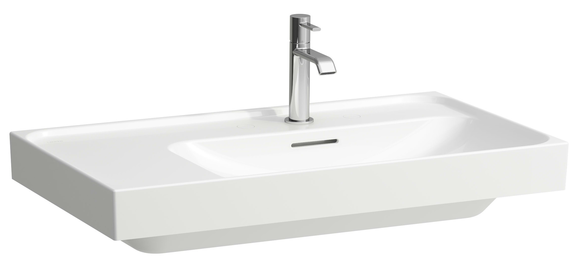 Laufen Meda lavabo 80x46 cm rettangolare a parete-da mobile bianco lucida H8171150001091