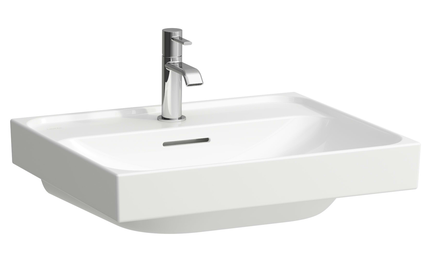Laufen Meda lavabo 55x46 cm rettangolare a parete bianco lucida H8161120001091