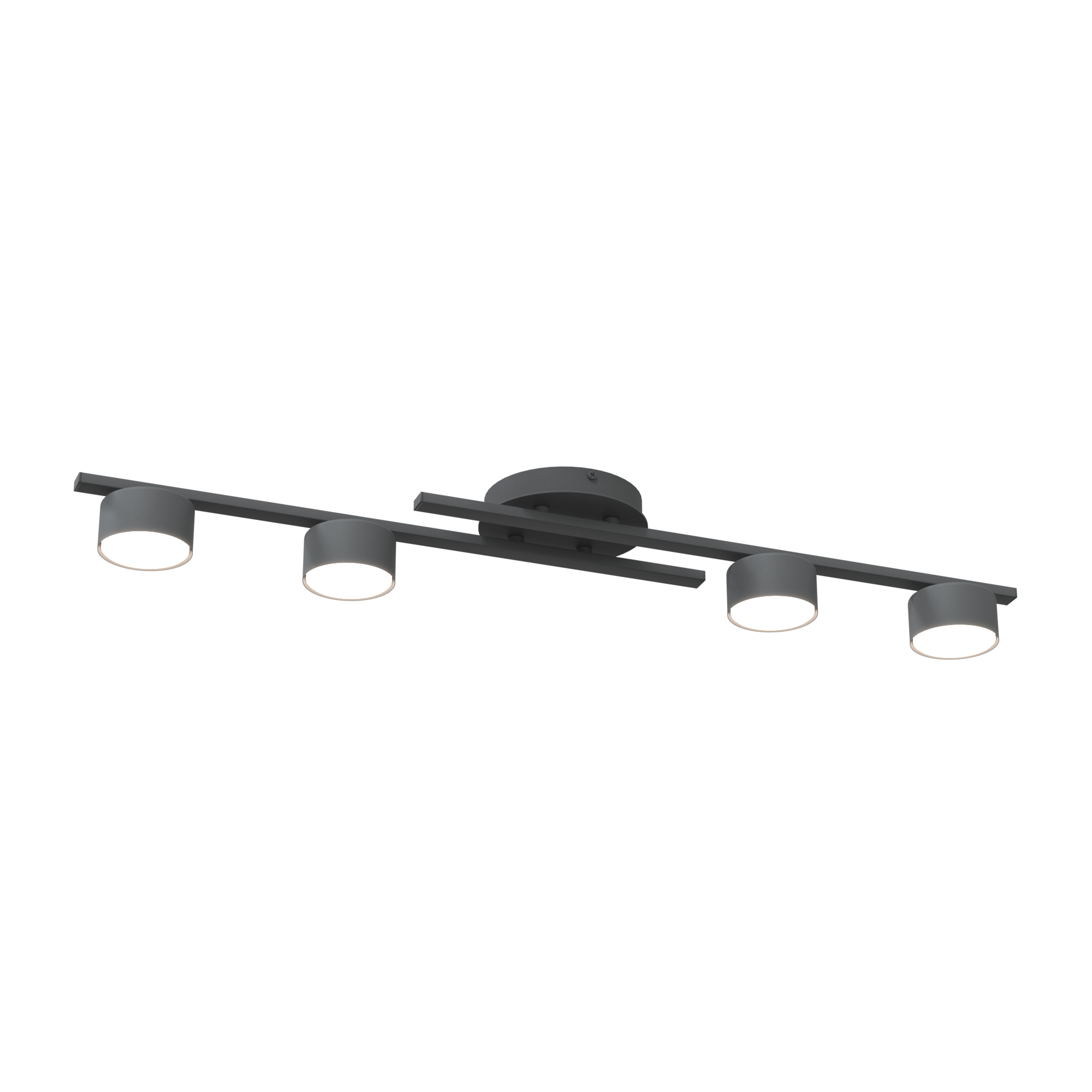 Emibig Fragment lampada da soffitto 4x12 W nero 1417/4