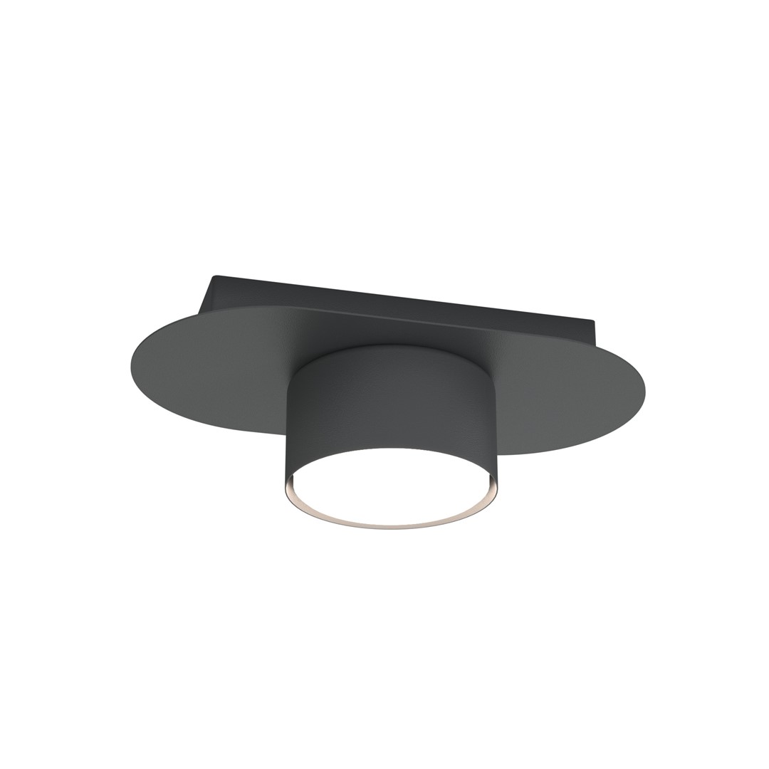 Emibig Diaz lampada da soffitto 1x12 W nero 1437/1